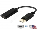 New DisplayPort DP Display Port Male to HDMI Adapter Converter Connector Sort Cable Female for Lenovo Dell HP Laptop Desktop PC Computer
